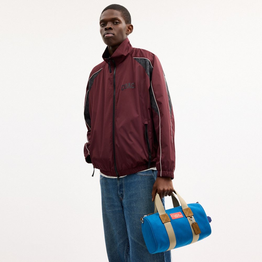 Coach Expedition Duffle Bag Silver Blue Multi