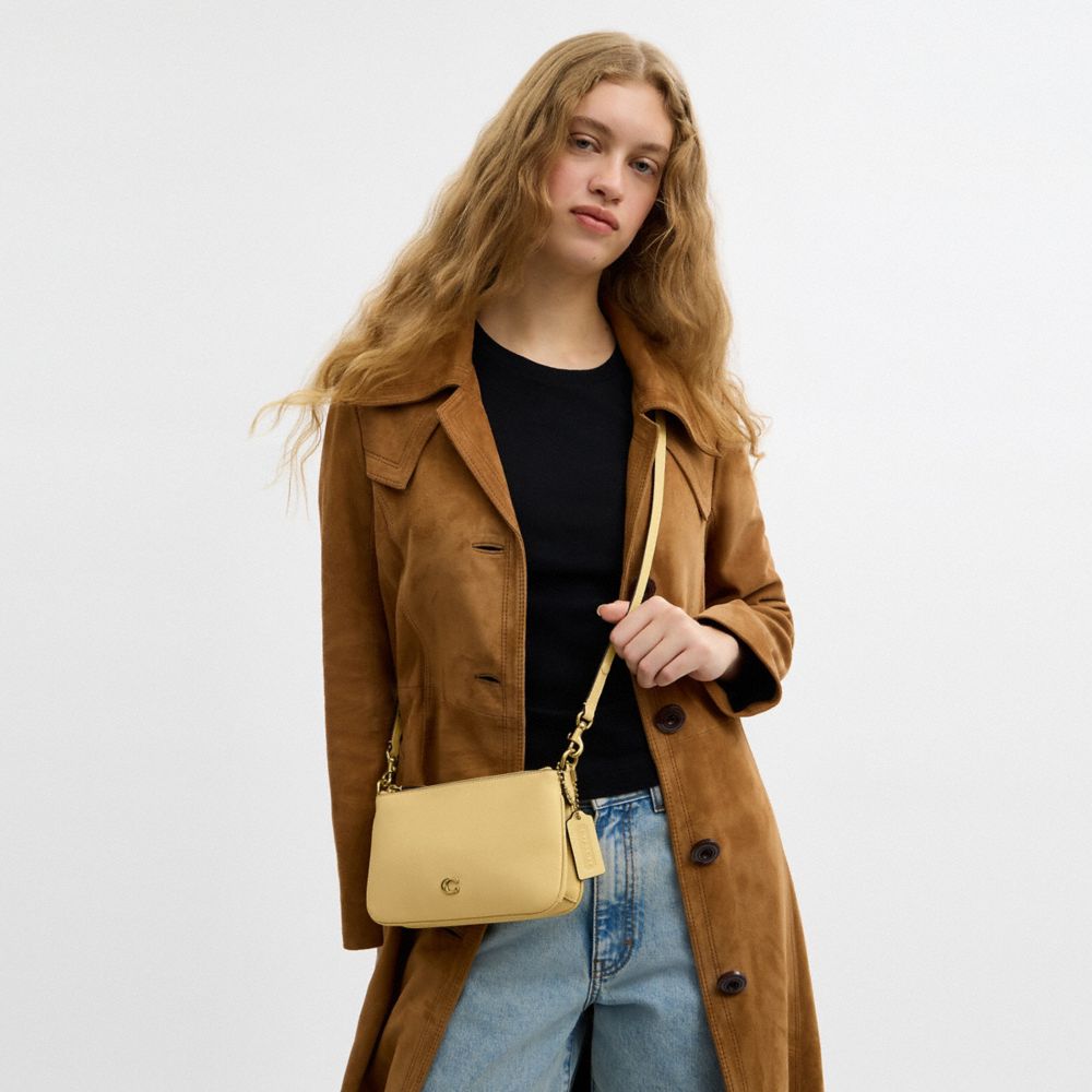 Coach Audrey Crossbody Bag Brass Vanilla