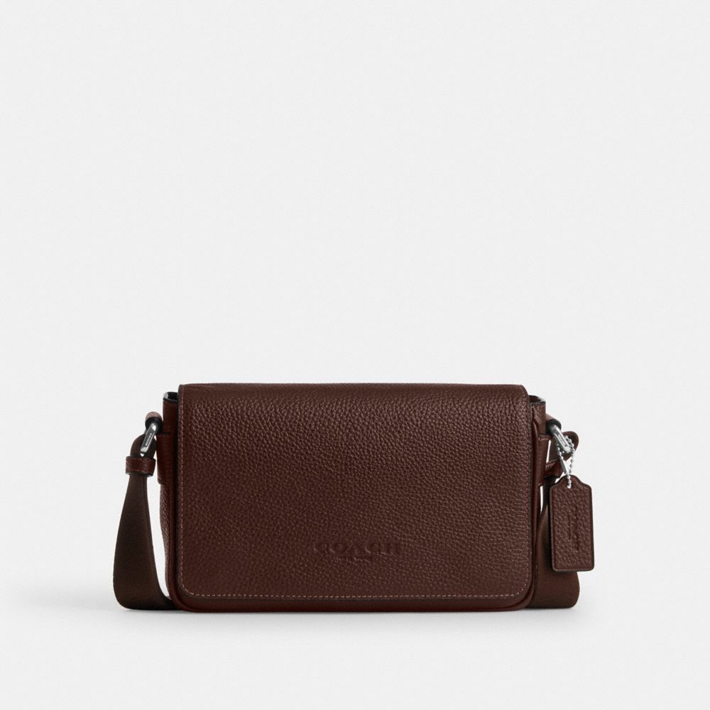 Coach Jack Small Flap Crossbody Bag Silver Maple