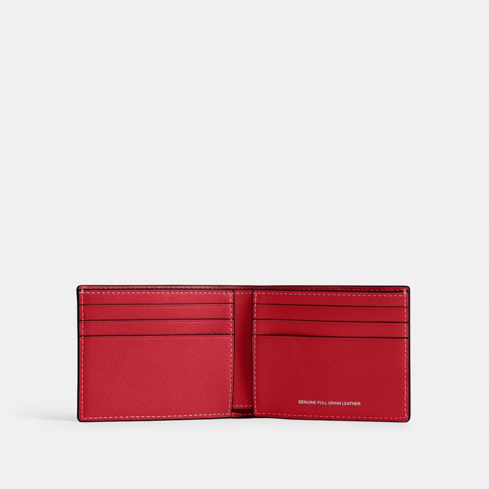 Coach Slim Billfold Wallet Scarlett