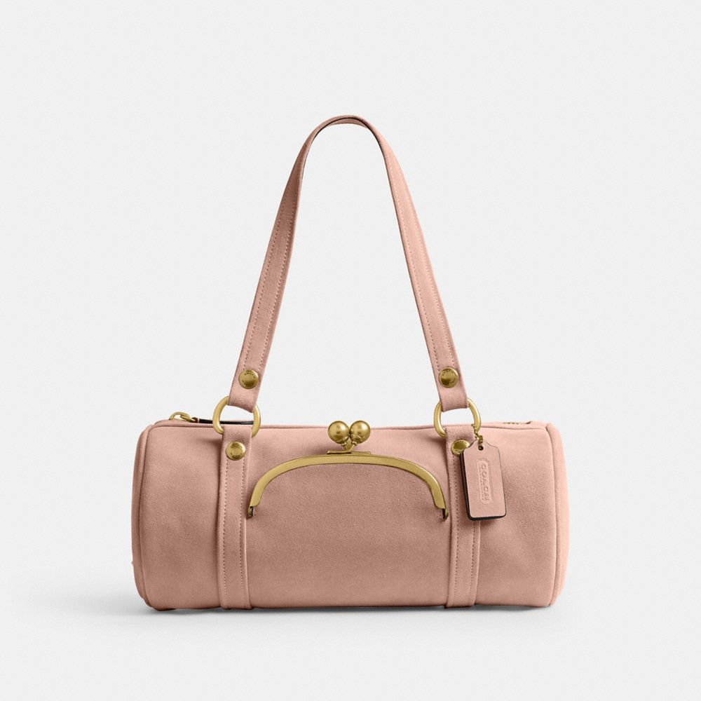 Coach Kisslock Barrel Bag Brass Nuage