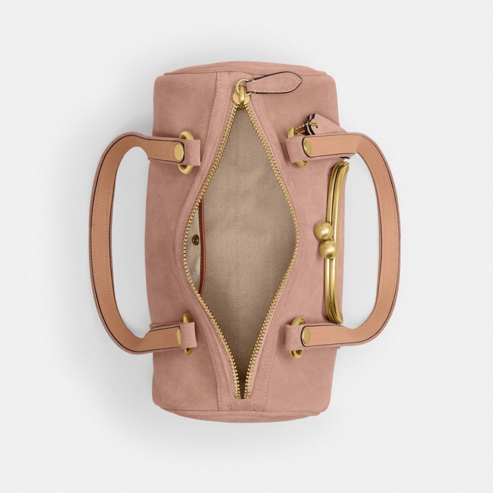 Coach Kisslock Barrel Bag Brass Nuage