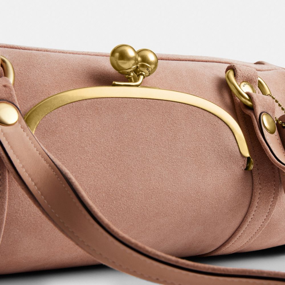 Coach Kisslock Barrel Bag Brass Nuage