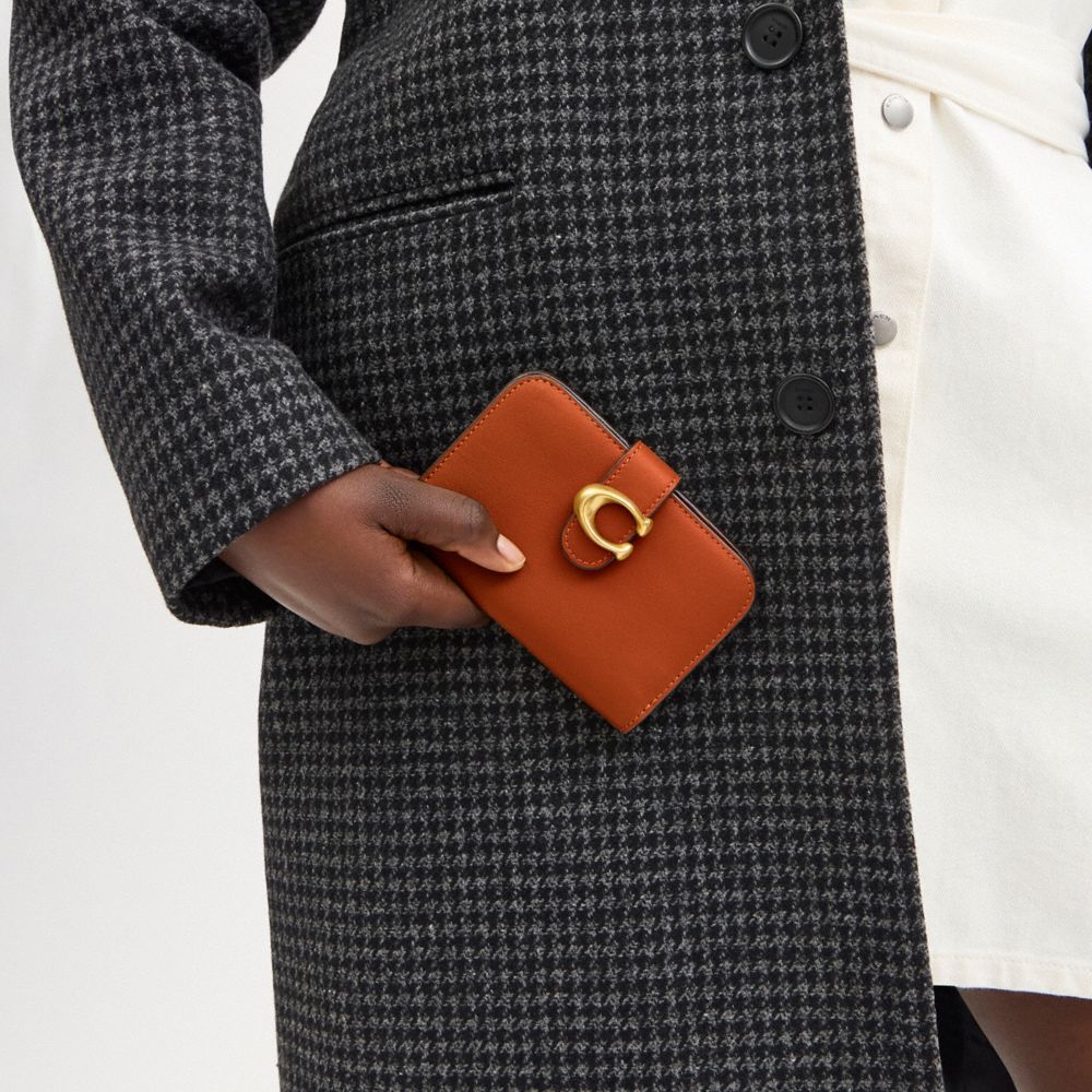 Coach Tabby Wallet Brass Amber Brown