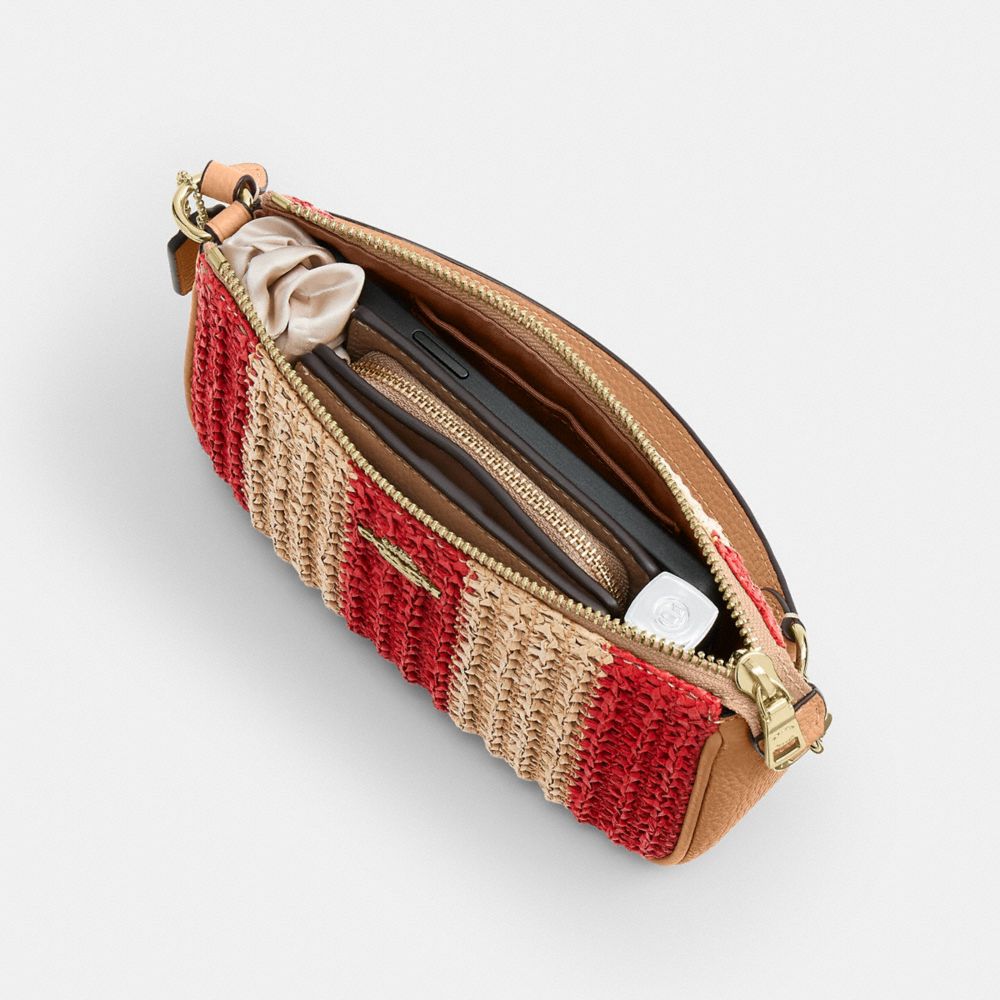 Coach Nolita 19 Gold Red Tan