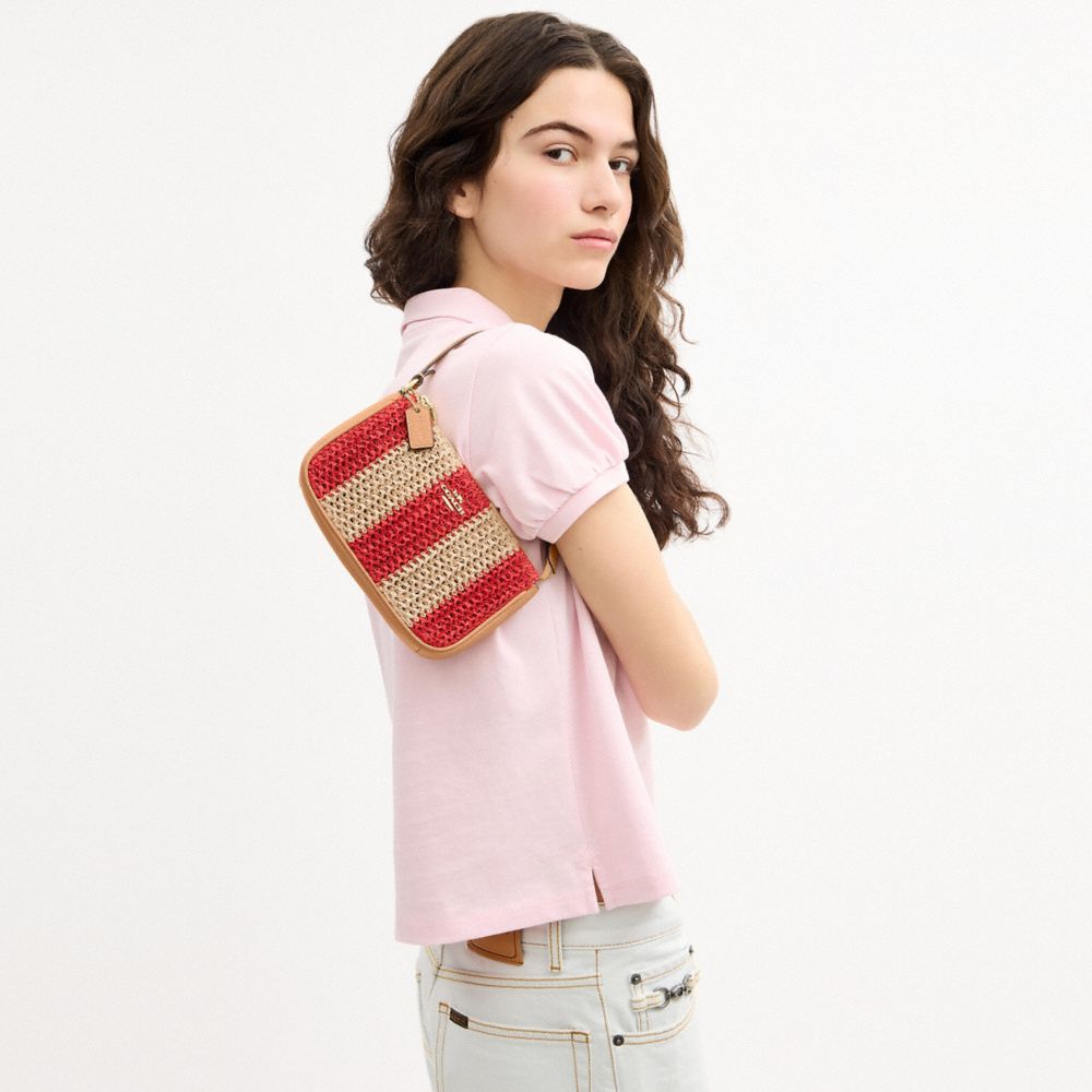 Coach Nolita 19 Gold Red Tan