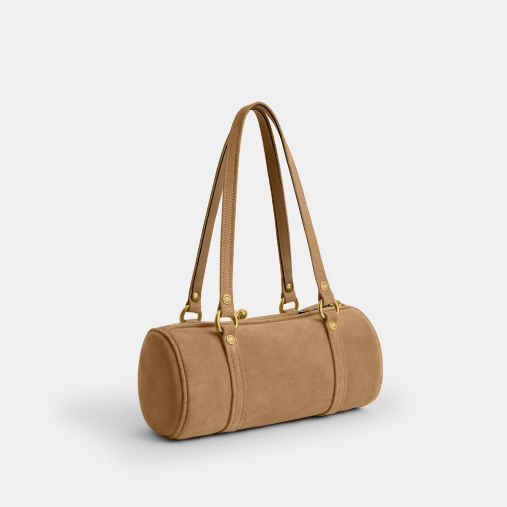 Coach Kisslock Barrel Bag 28 Brass Soul