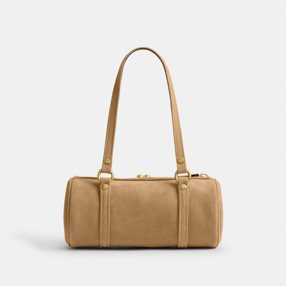 Coach Kisslock Barrel Bag 28 Brass Soul