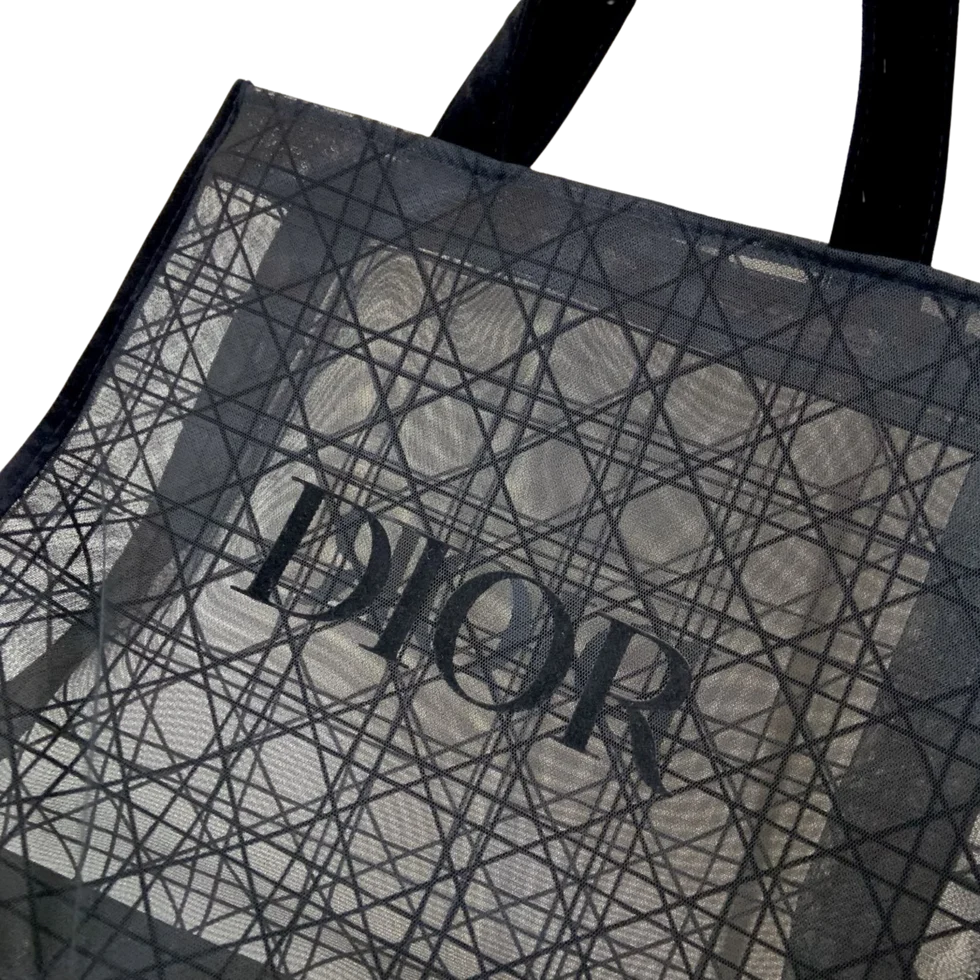 Dior Mesh Tote Bag - Black