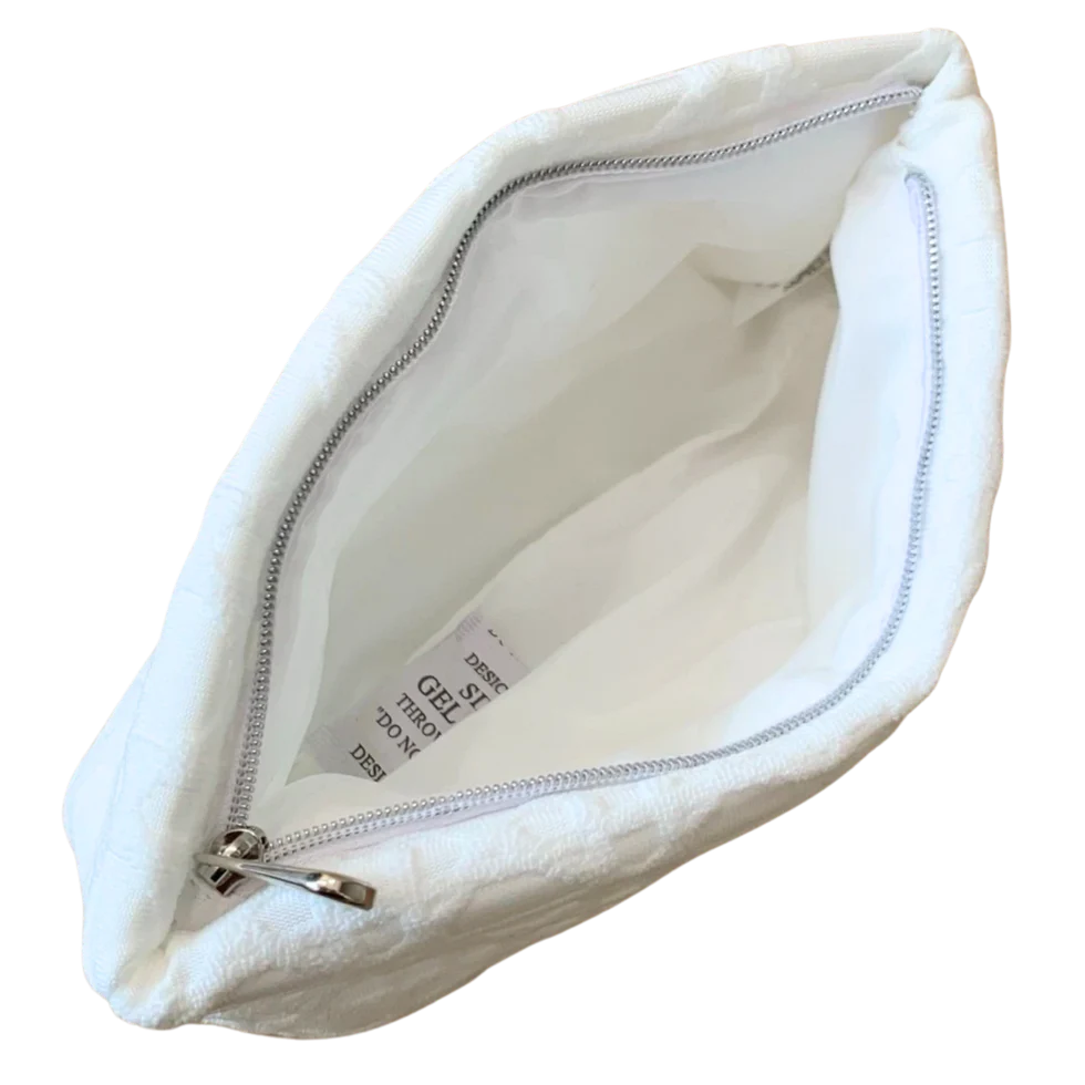 Dior Beauty White Cannage Cosmetic Pouch