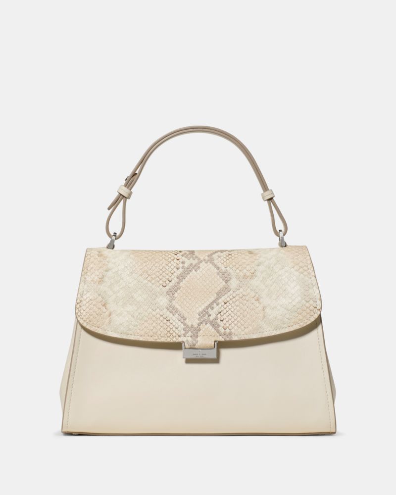 Riley Snake Top Handle Bag