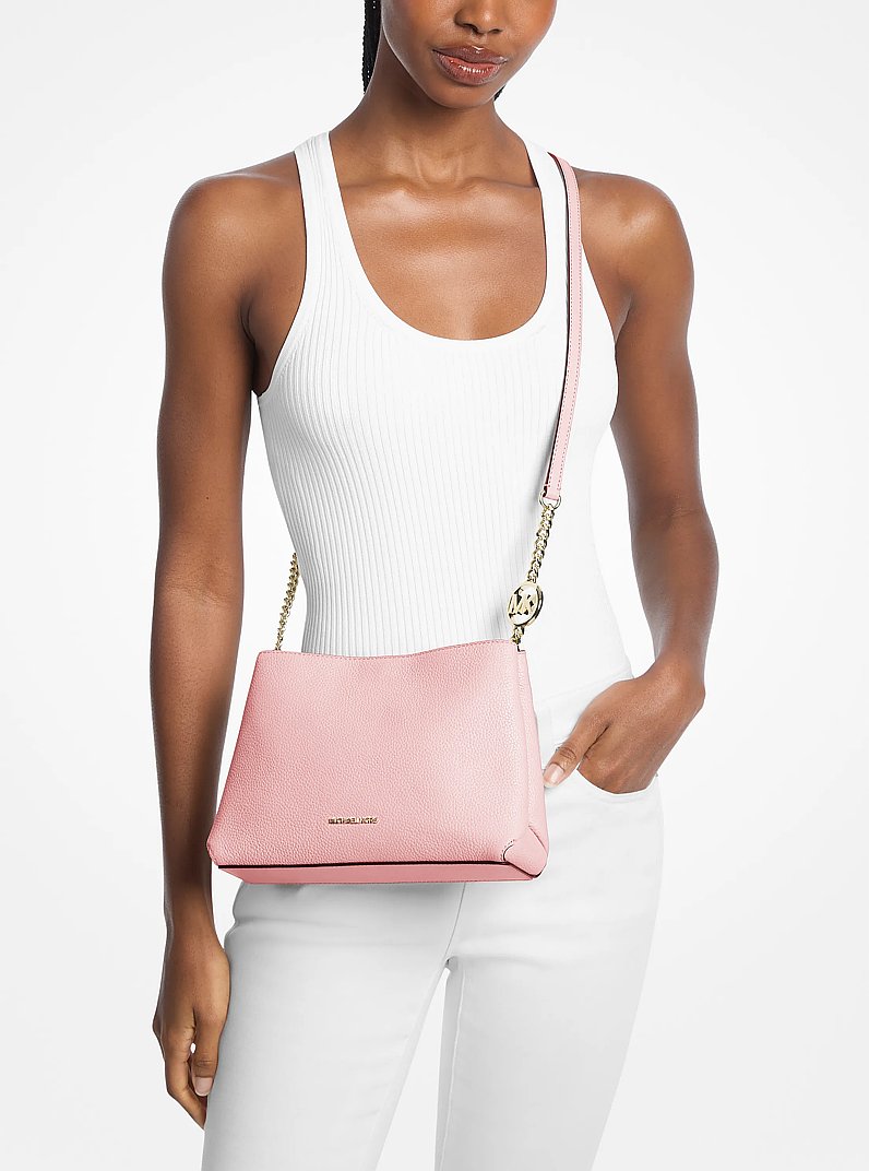 Christina Small Pebbled Leather Crossbody Bag