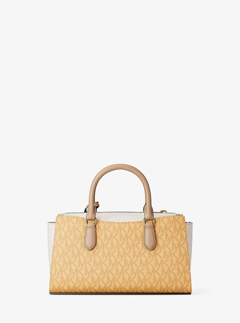 Arden Small Color-Block Signature Logo Messenger Bag