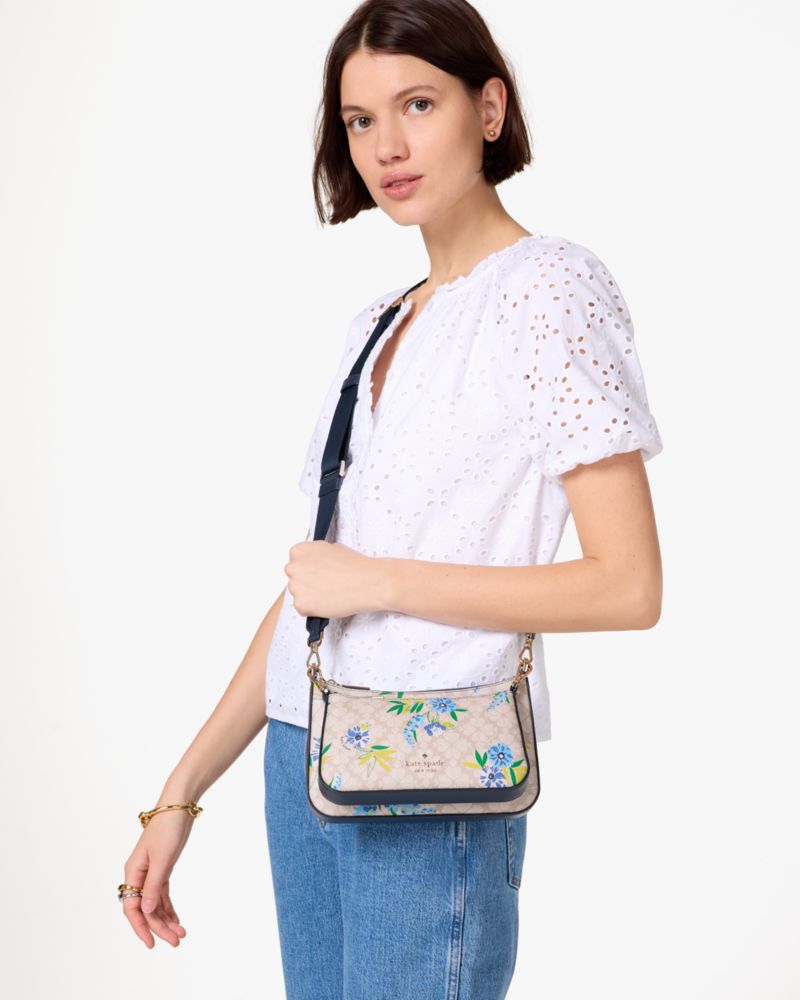 Duet Spade Flower Floral Crossbody