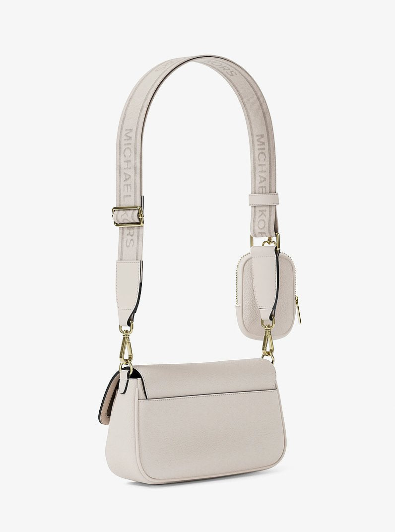 Jet Set Travel Small Pebbled Leather Crossbody Bag With Pouch