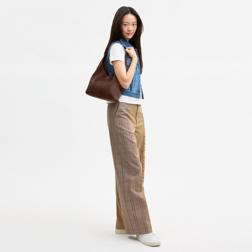 Coach Brooklyn Shoulder Bag 28 Brass Dark Chocolate