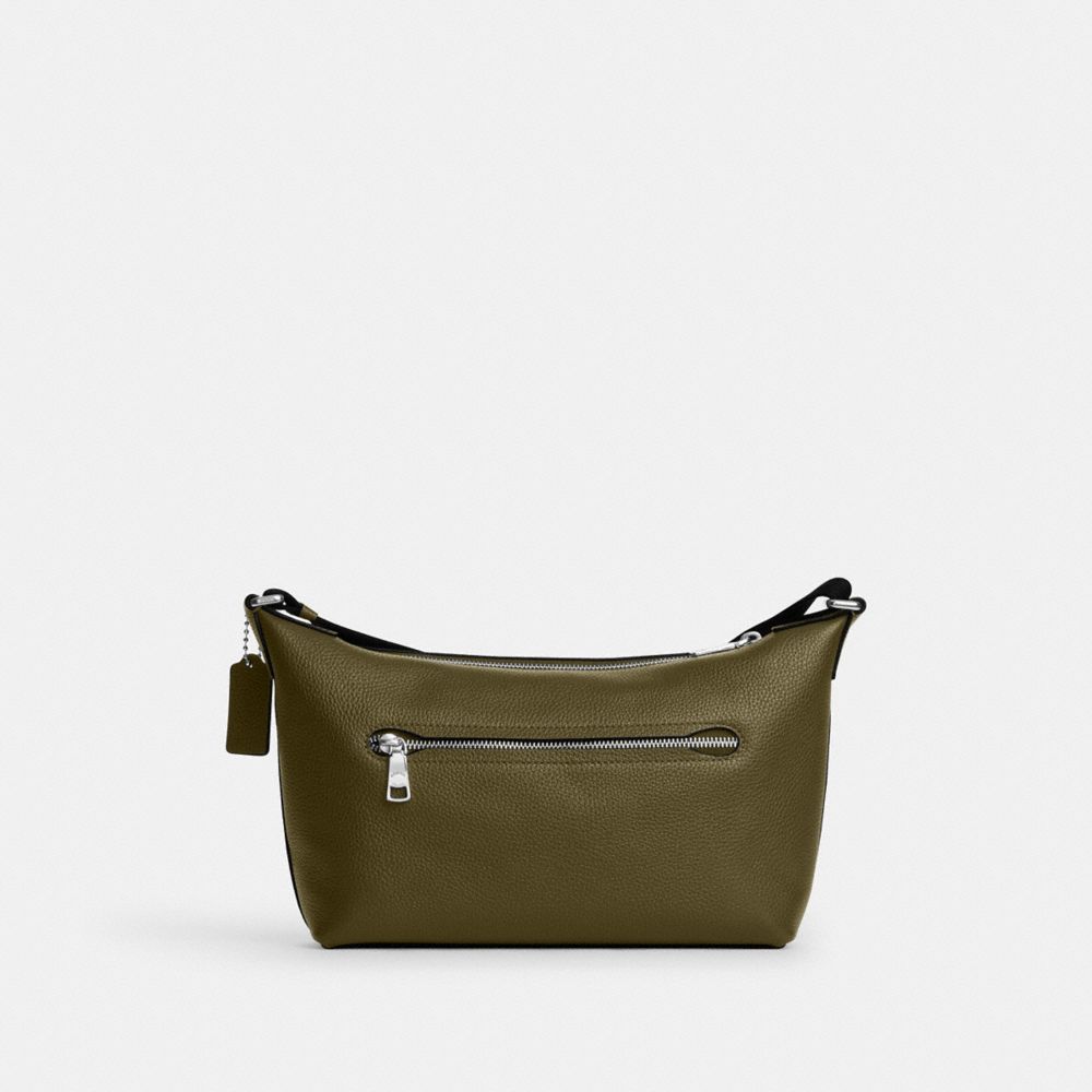 Coach Small Finn Crossbody Bag With Pouch Silver Olive