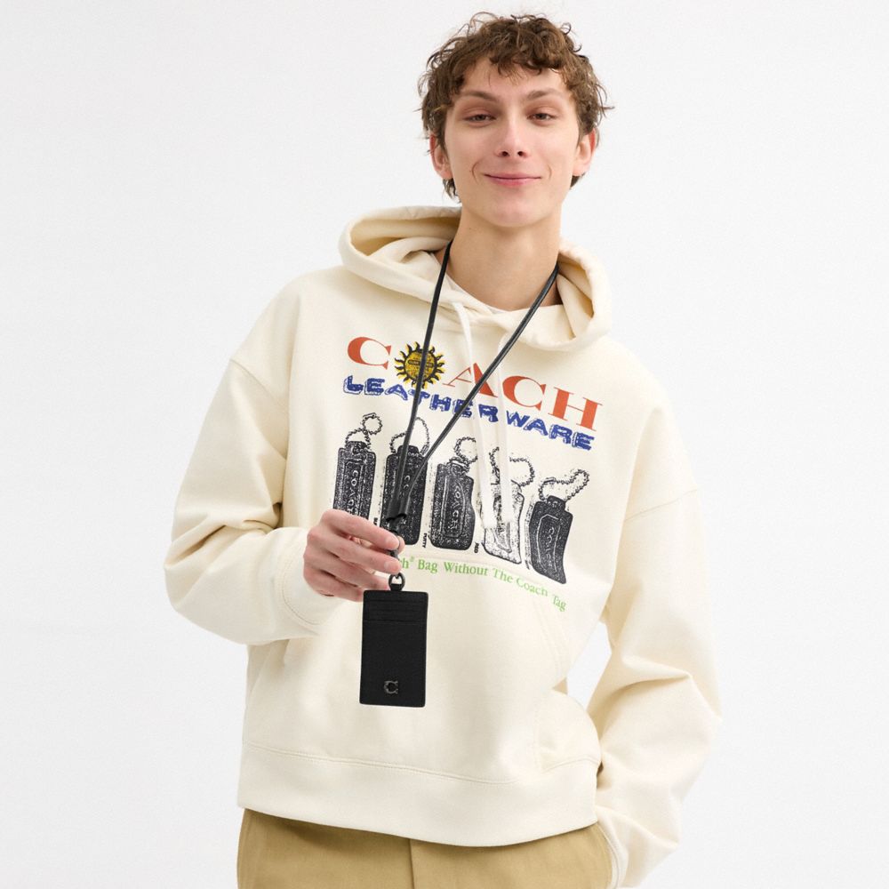 Coach Id Lanyard Black