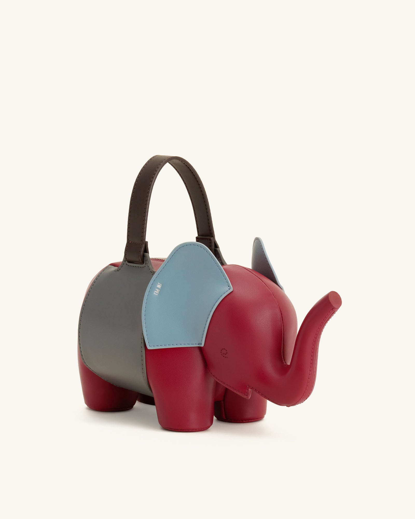 Jw Pei Claire Elephant Shaped Handbag Red/Dark Gray