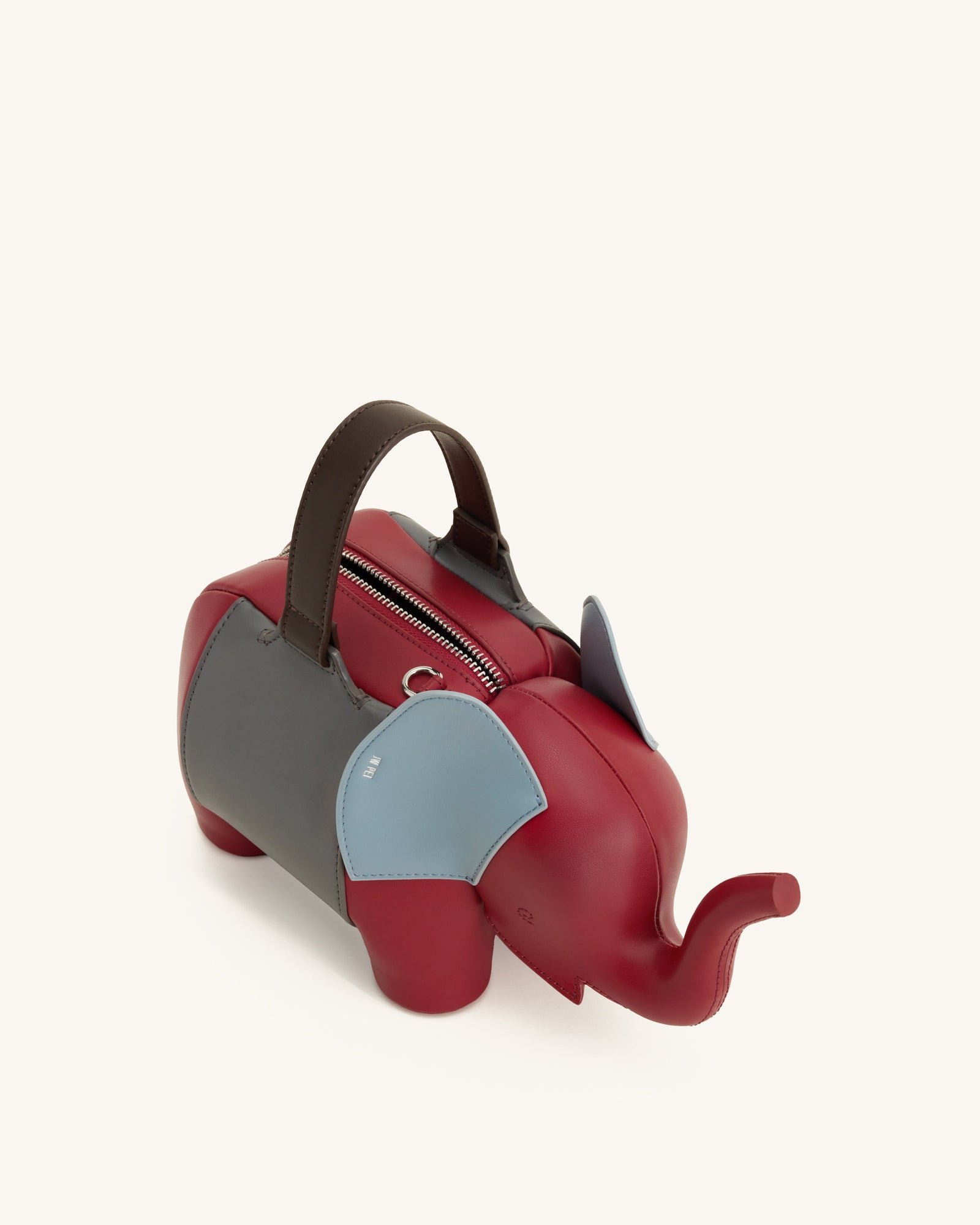 Jw Pei Claire Elephant Shaped Handbag Red/Dark Gray