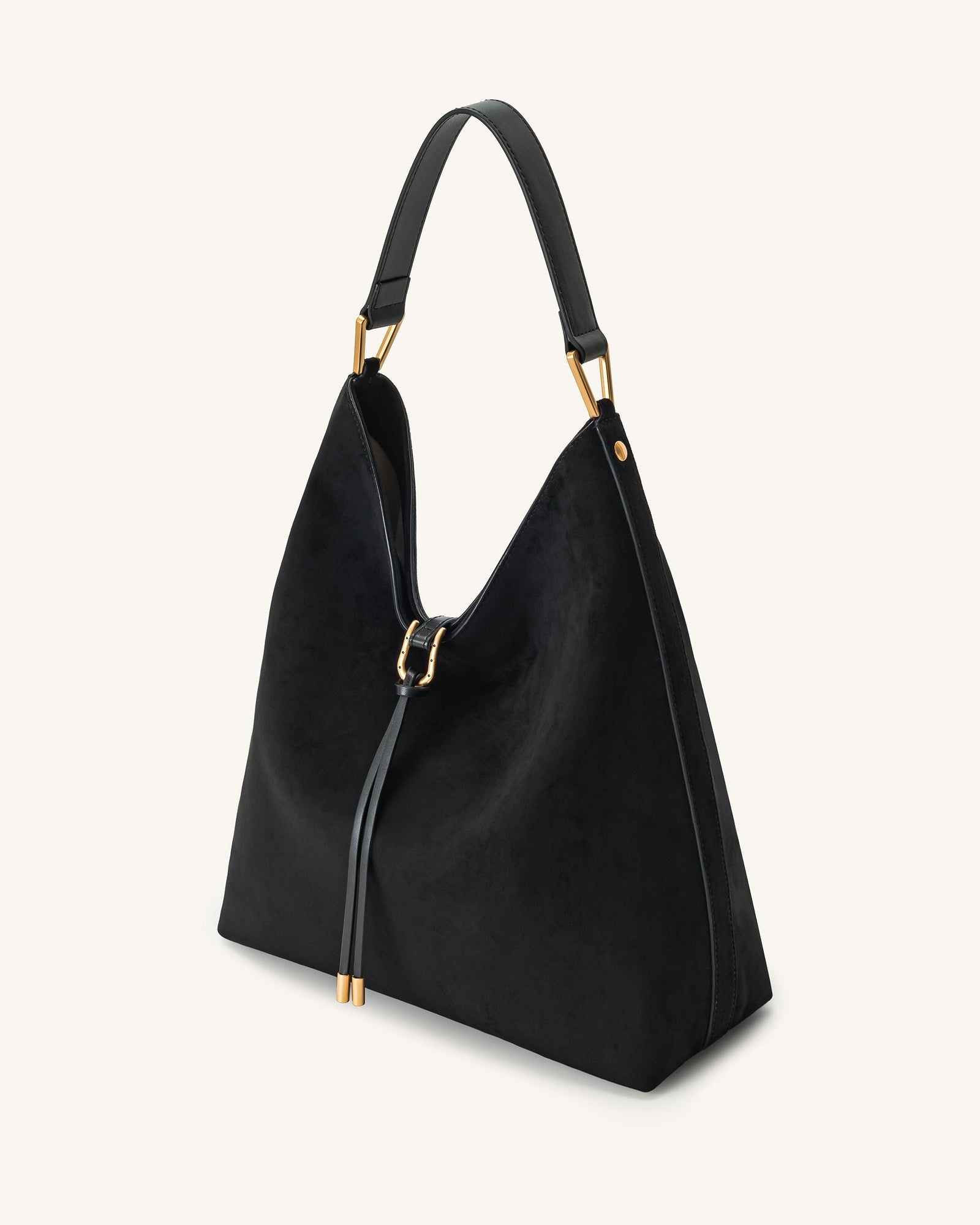 Jw Pei Aria Faux Suede Shoulder Bag Black