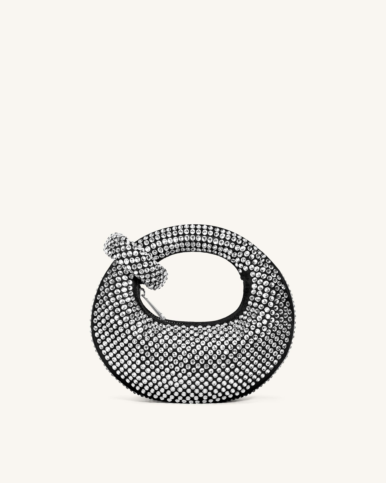 Jw Pei Abacus Artificial Crystal Mini Top Handle Bag Black