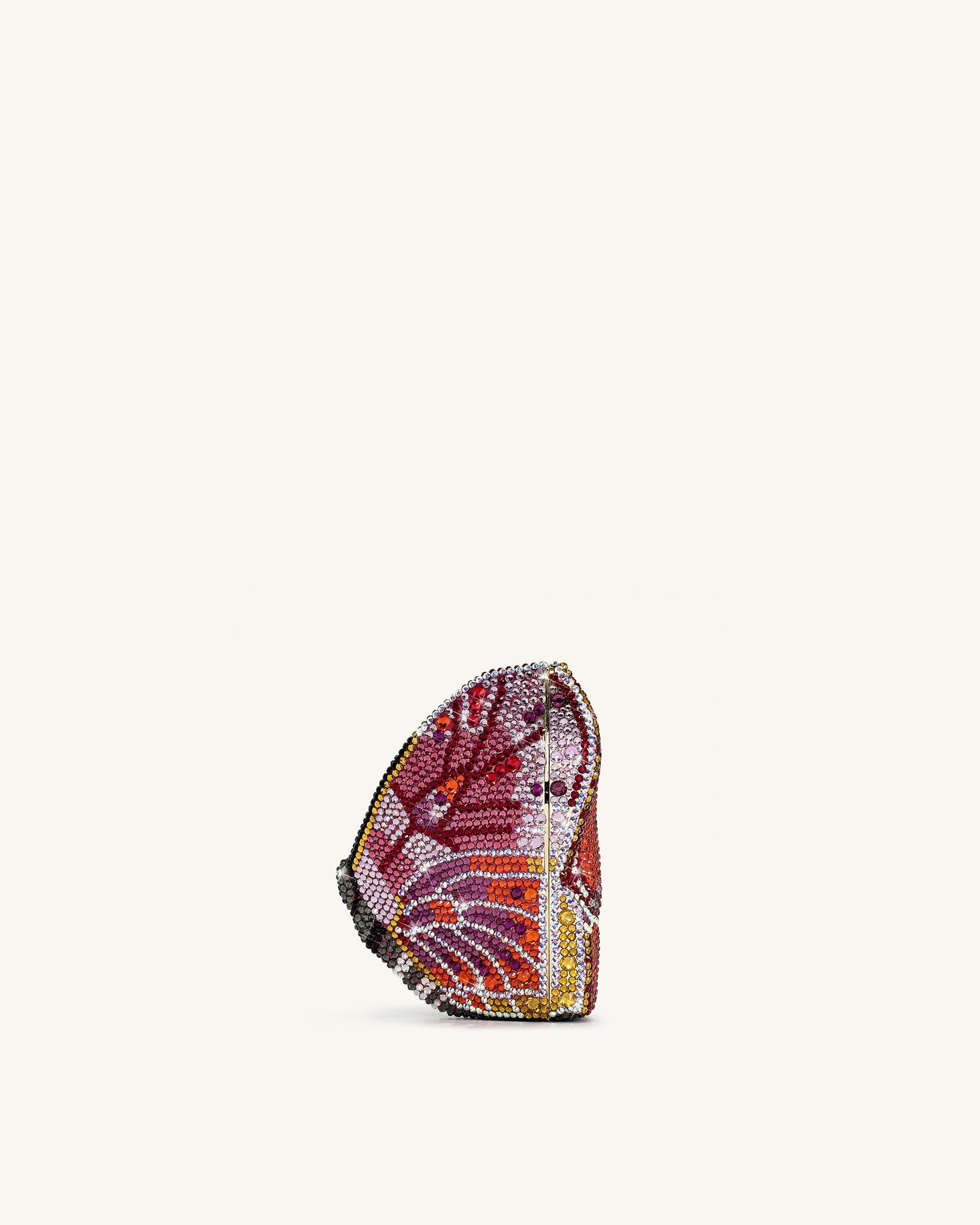 Jw Pei Paisley Crystal Butterfly Clutch Multicolor