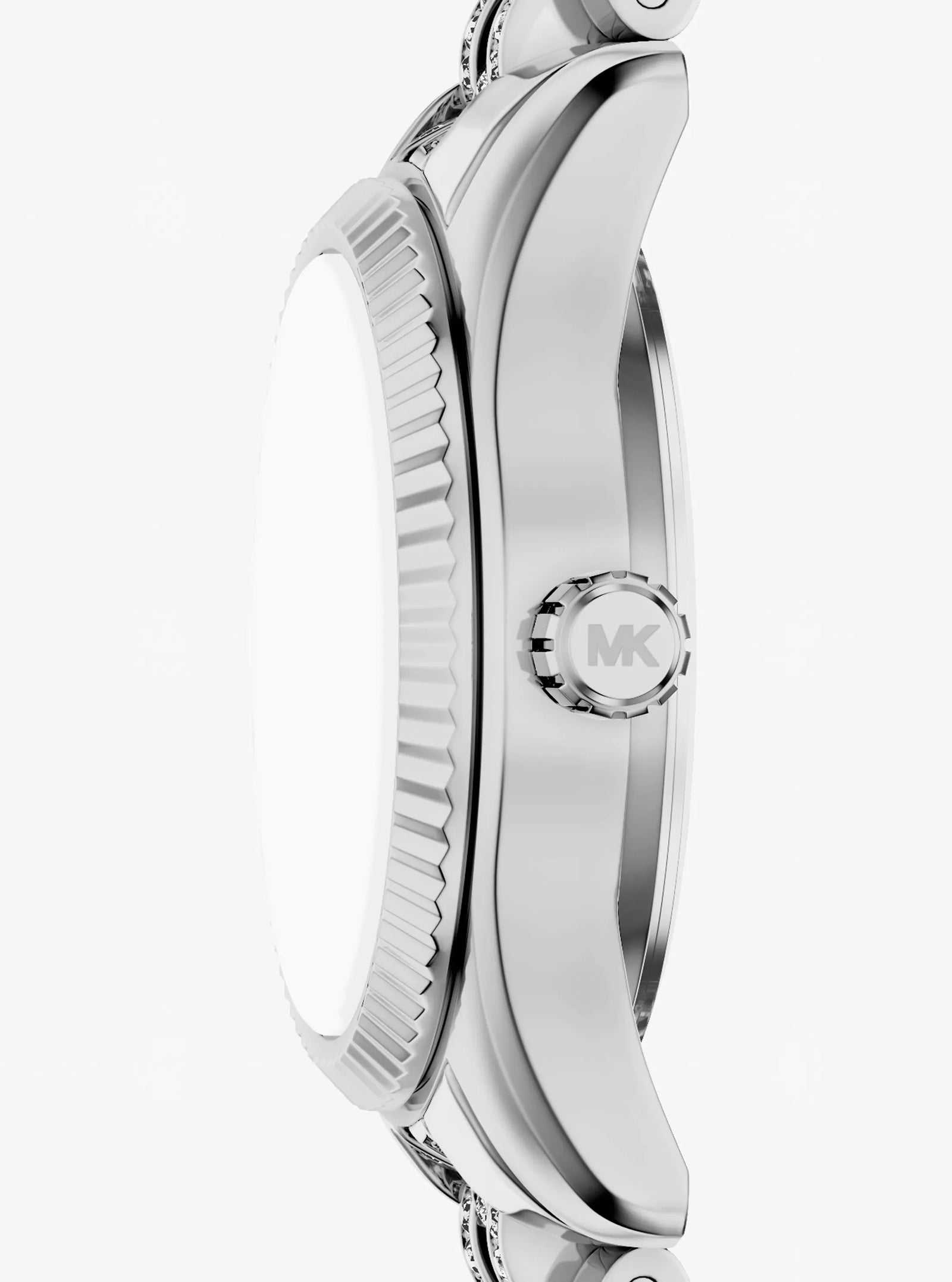 Michael Kors Petite Lexington Pav Silver-Tone Watch
