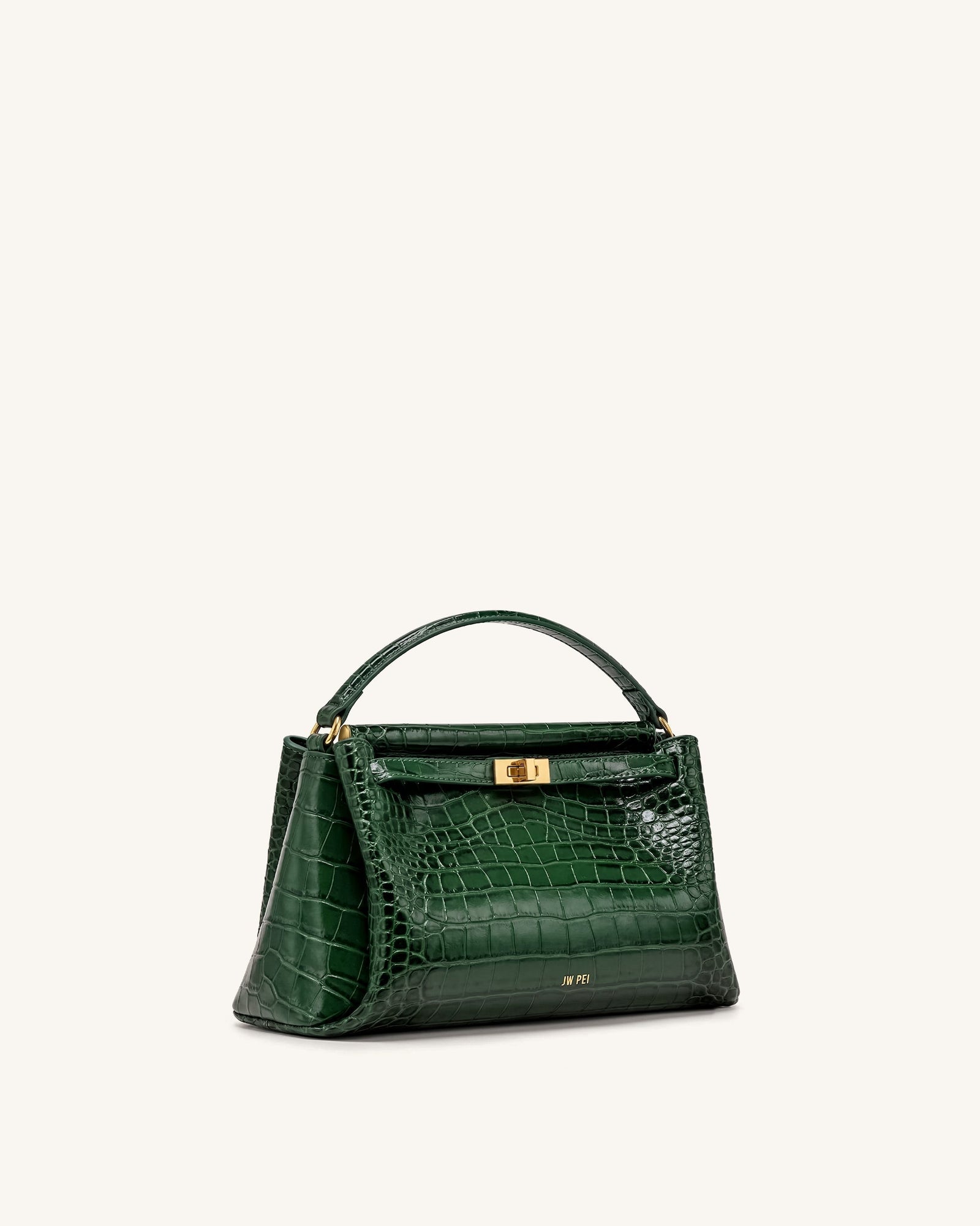 Jw Pei Carmen Top Handle Bag Forest Green Croc