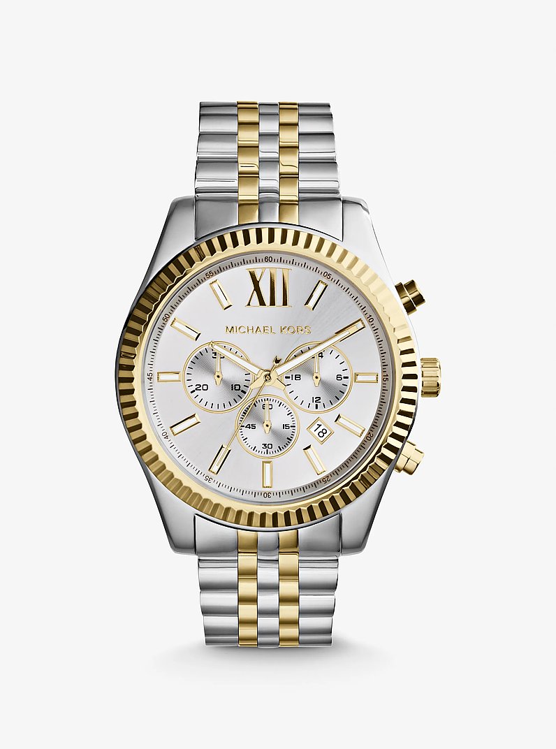 Michael Kors Oversized Lexington Two-Tone Watch