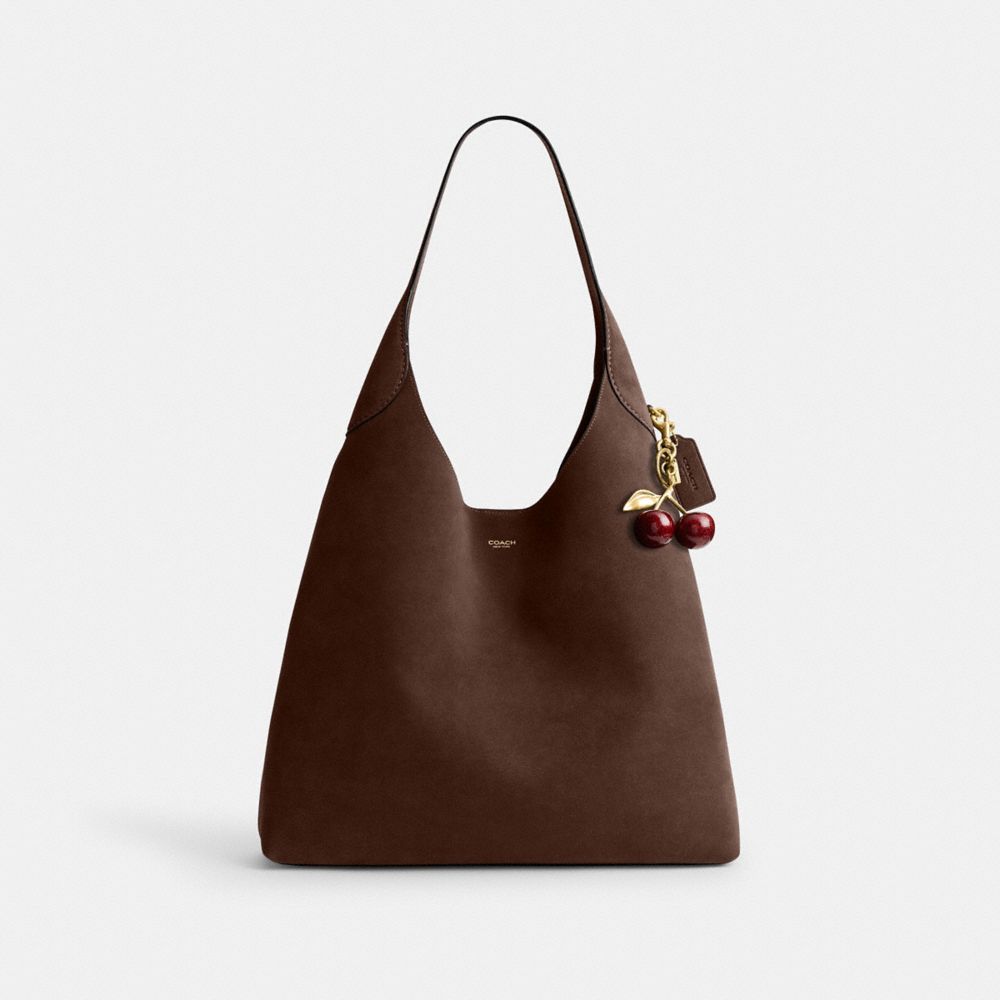 Coach Brooklyn Shoulder Bag 39 Brass Dark Chocolate