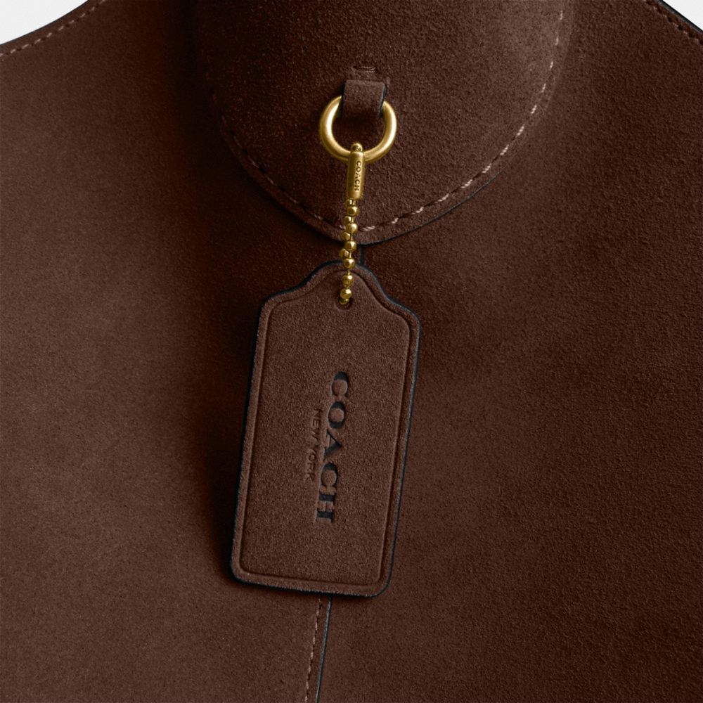 Coach Brooklyn Shoulder Bag 39 Brass Dark Chocolate