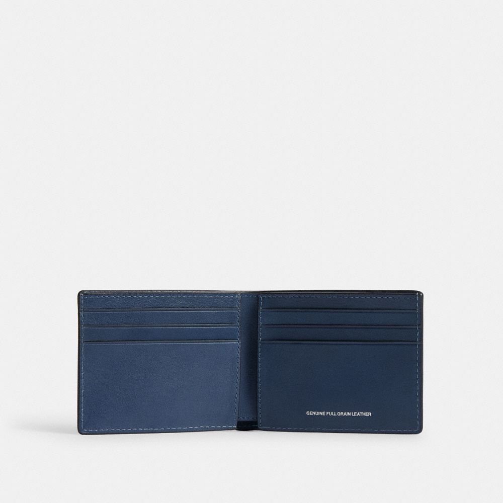 Coach Slim Billfold Wallet Navy