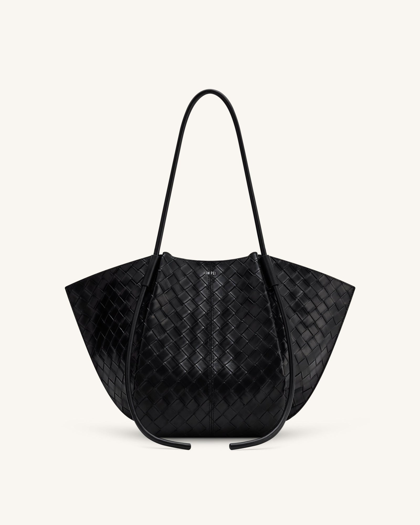 Jw Pei Nala Wide Weave Texture Tote Bag Black