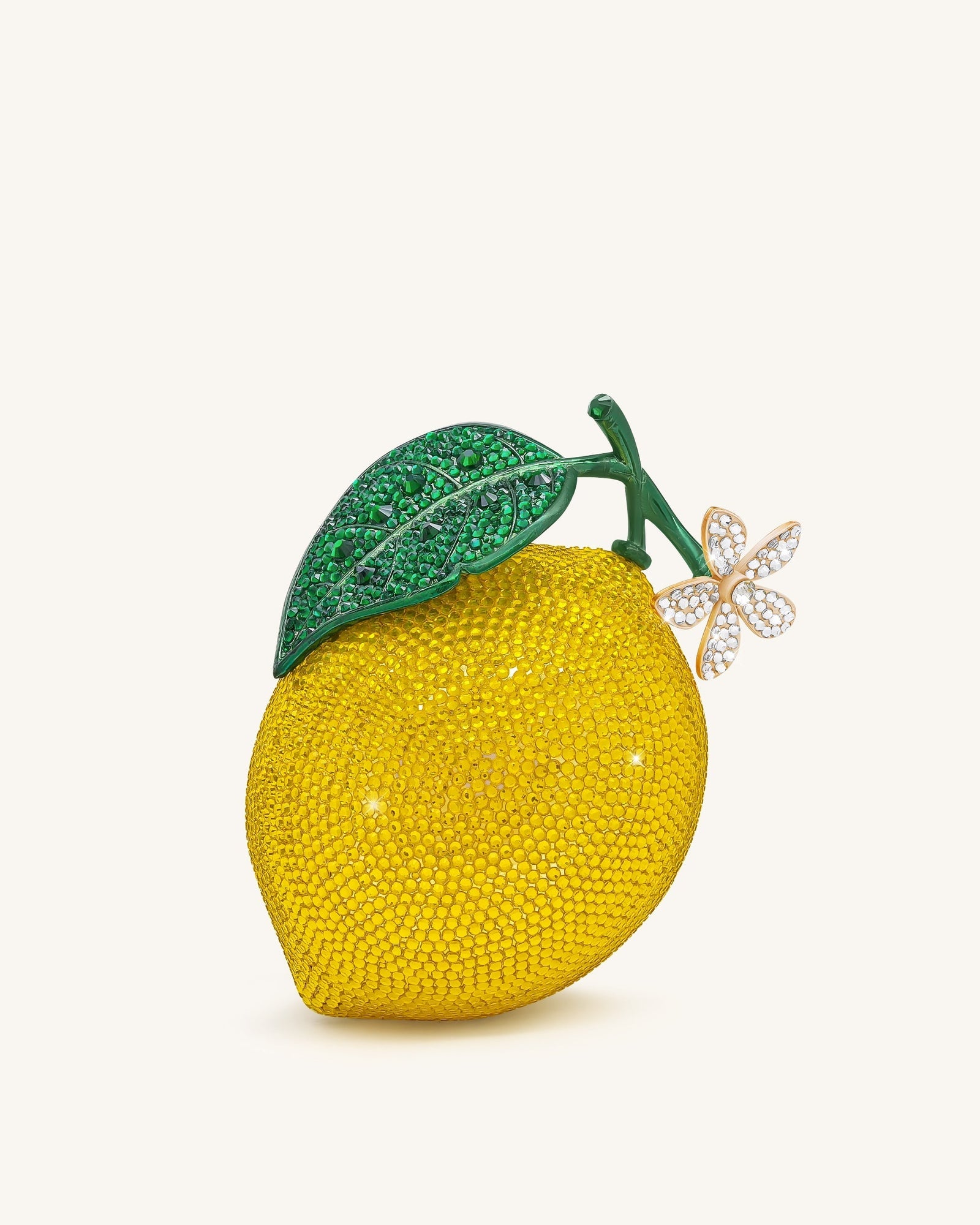 Jw Pei Lemon Inspired Rhinestone Clutch Yellow
