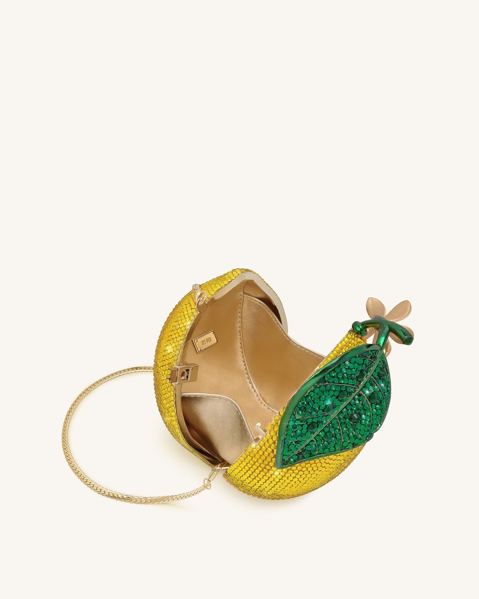 Jw Pei Lemon Inspired Rhinestone Clutch Yellow