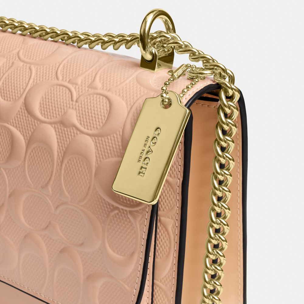 Coach Klare Crossbody Bag In Signature Leather Gold Faded Blush