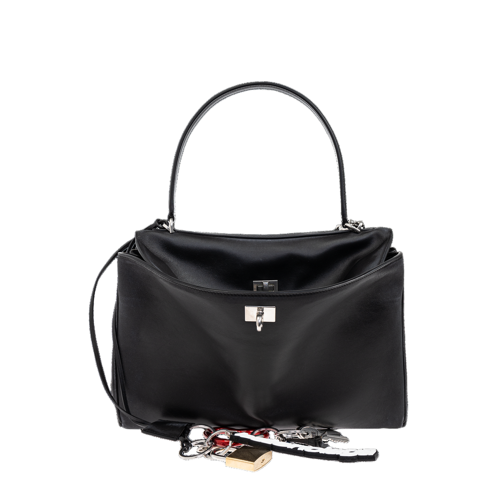 Rodeo Handbag Medium With One Charm in Black