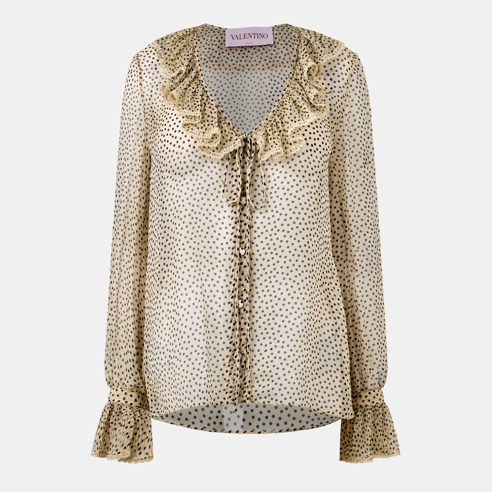 Val Long Sleeve Chiffon Blouse
