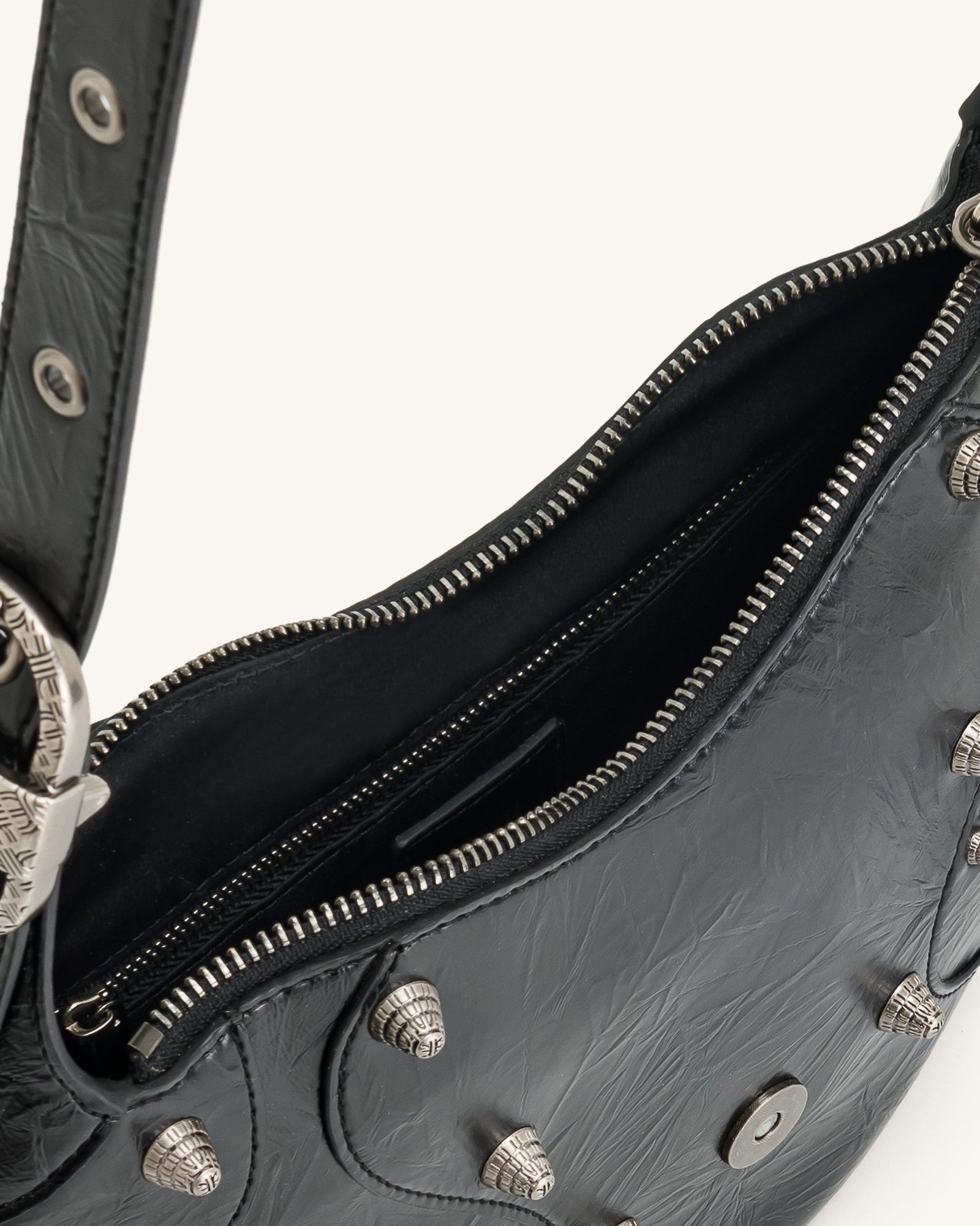 Jw Pei Tessa Crushed Shoulder Bag Black