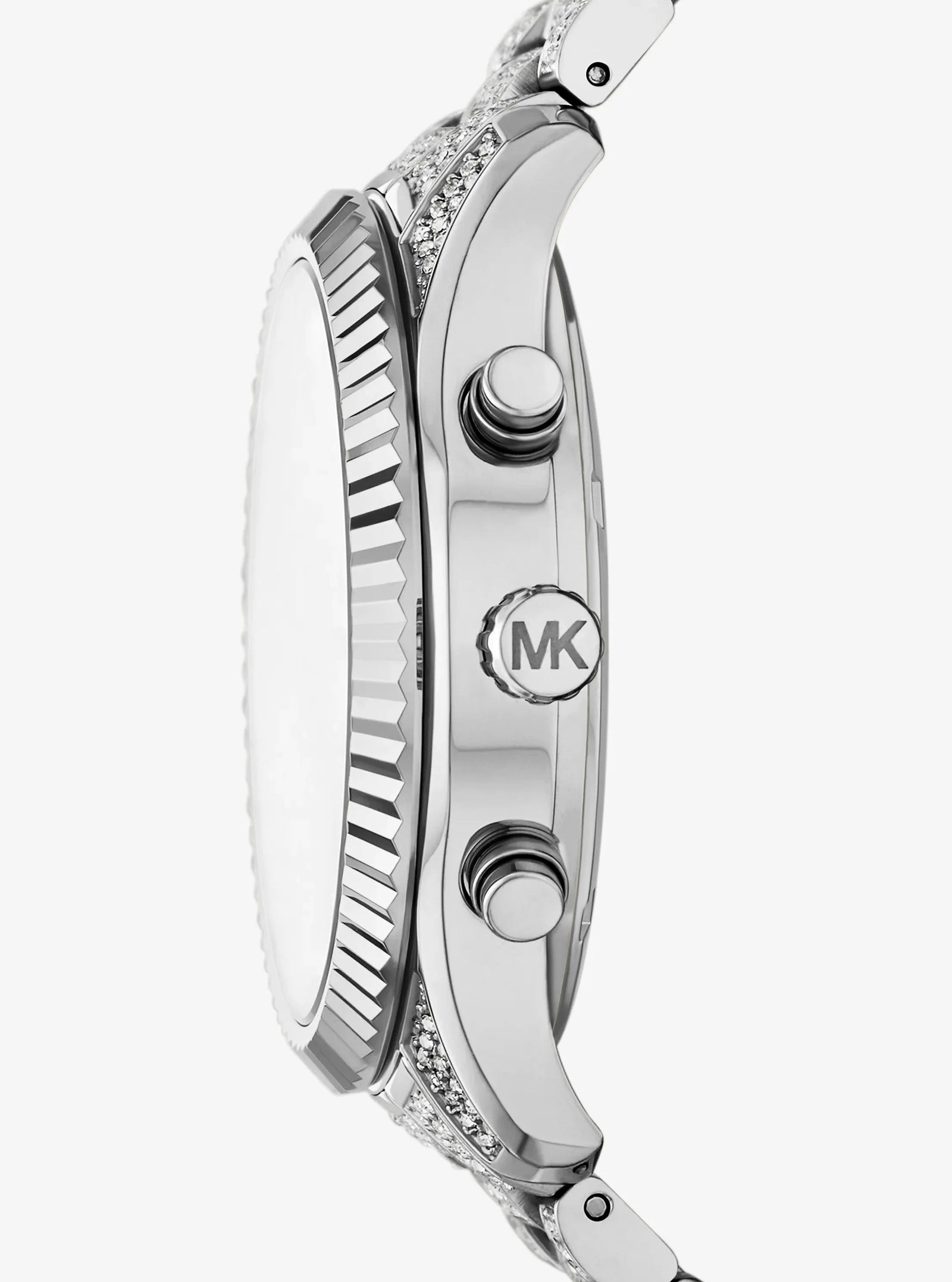 Michael Kors Oversized Lexington Pav Silver-Tone Watch