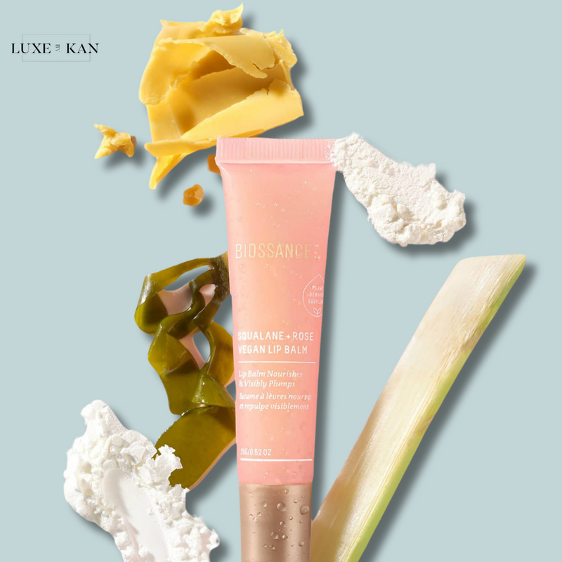 BIOSSANCE SQUALANE AND ROSE VEGAN LIP BALM 15G