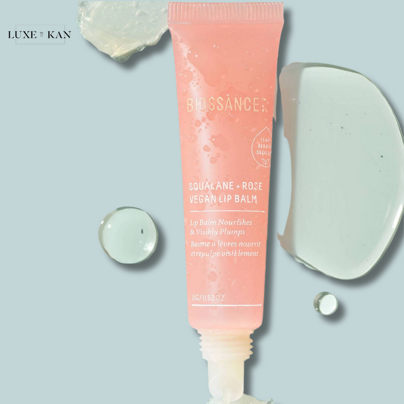 BIOSSANCE SQUALANE AND ROSE VEGAN LIP BALM 15G