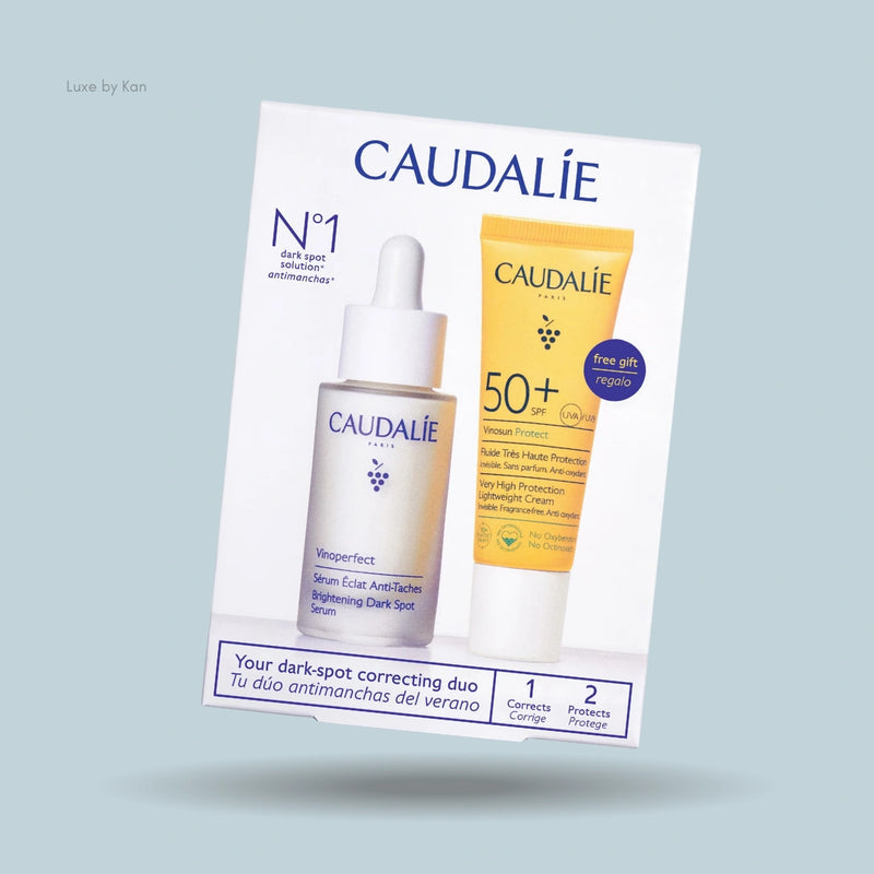Caudalie Vinoperfect Serum and Suncare Set