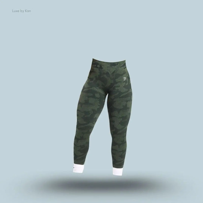 GYMSHARK ADAPT CAMO SEAMLESS RIBBED LEGGINGS