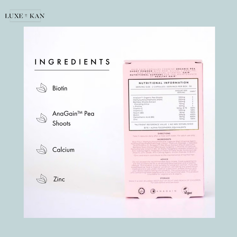 Hair Gain Capsules - 60 Capsules