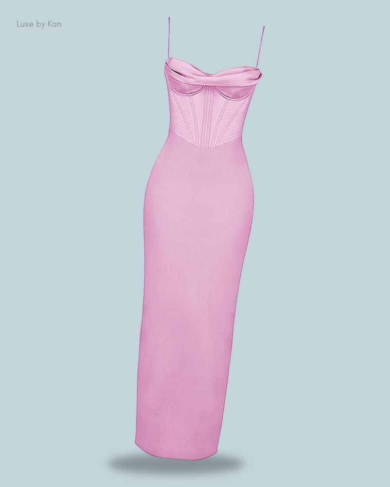 HOUSE OF CB Charmaine Corset Maxi Dress