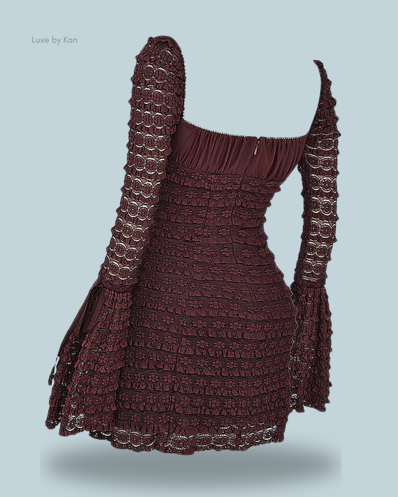 HOUSE OF CB Marisa Espresso Lace Dress