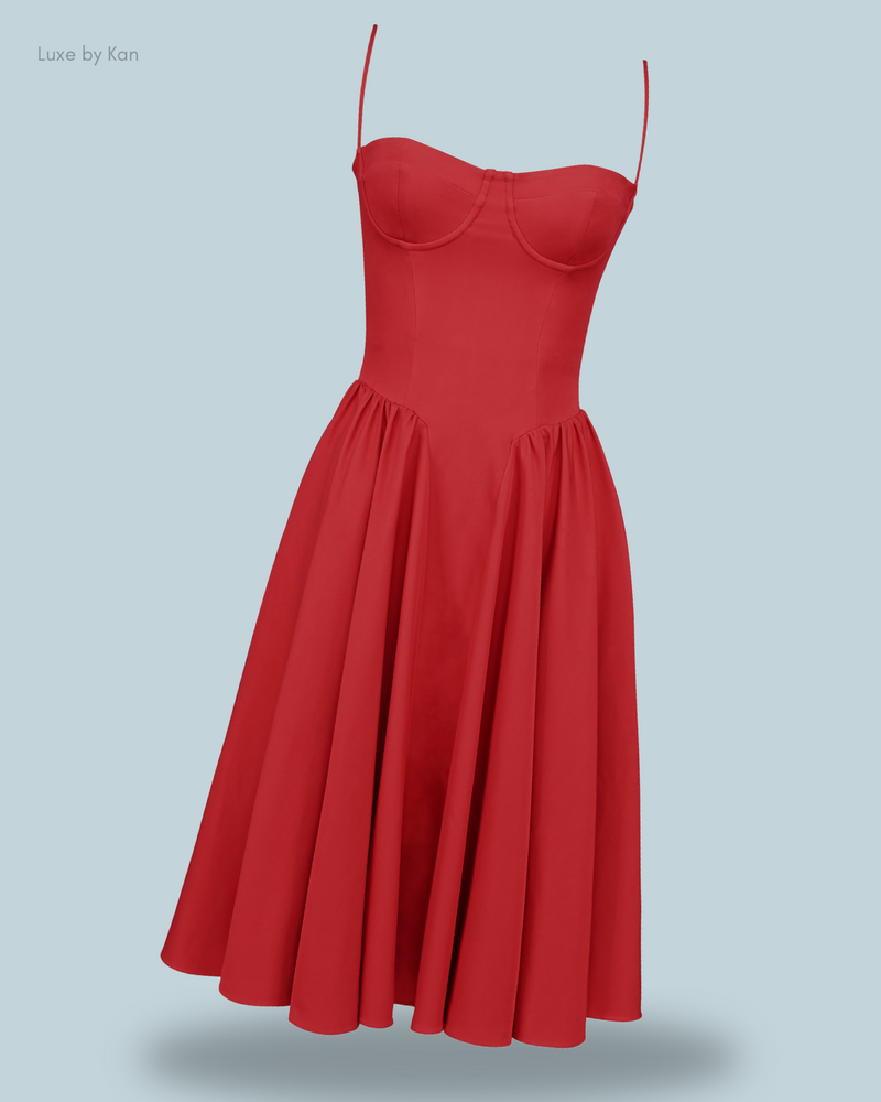 HOUSE OF CB Samaria Gathered Midi Dress
