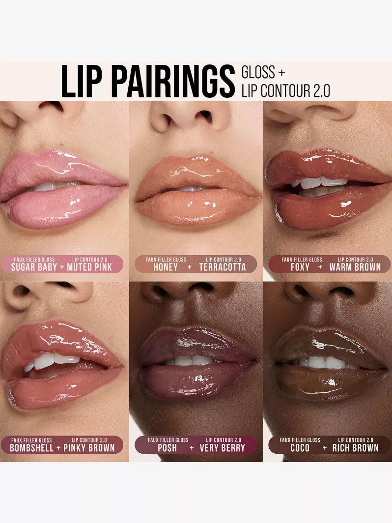 HUDA BEAUTY Faux Filler Extra Shine lip gloss 3.9ml